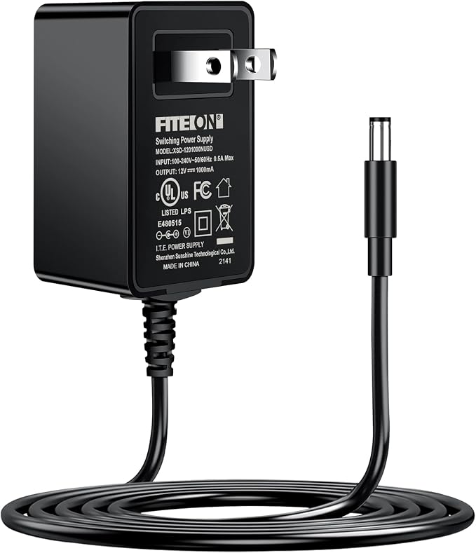 12V AC Power Adapter Compatible with Ivation Multipurpose Portable Spray Washer Power Cleaner, HUAHE Portable Power Cleaner; Charger for 20V Handheld Pressure Washer UL Listed