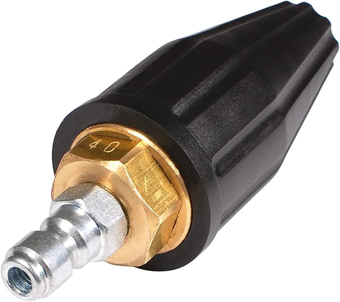 YAMATIC Pressure Washer Tips Turbo Nozzle Rated 3600 PSI Max. 4000 PSI, 360° Rotating Turbo Spray Tips for Power Washer with 1/4" Quick Connector, 4.0 GPM