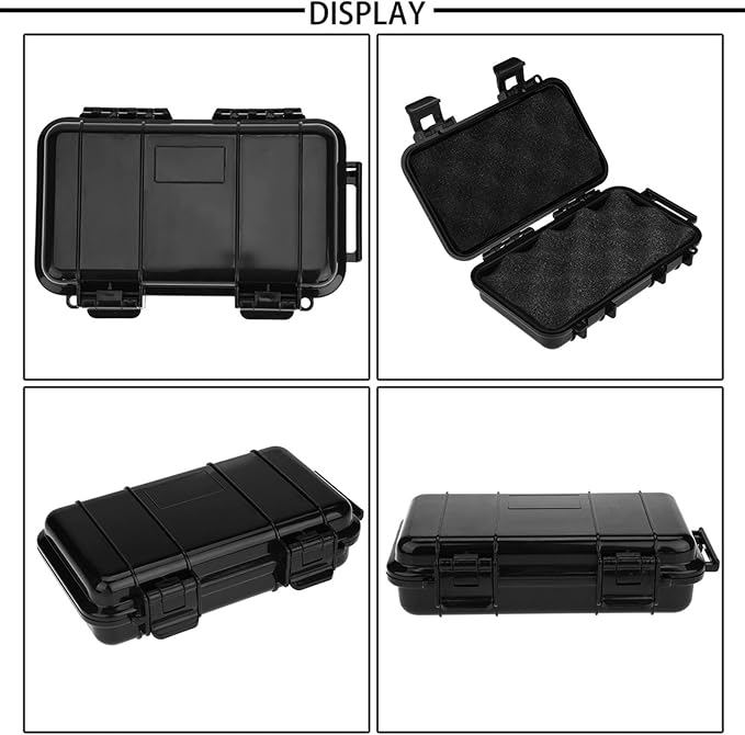 Dry Storage Box, 3 Types Survival Box Container Outdoor Shockproof Case Portable Storage Container for Camping Hiking Outdoor Activities