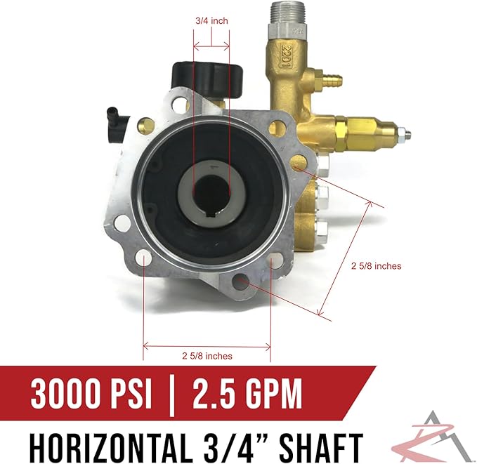 The ROP Shop OEM Annovi Reverberi 3000 Pump for Pressure Washer fits Campbell Hausfeld PW2011, PW2210