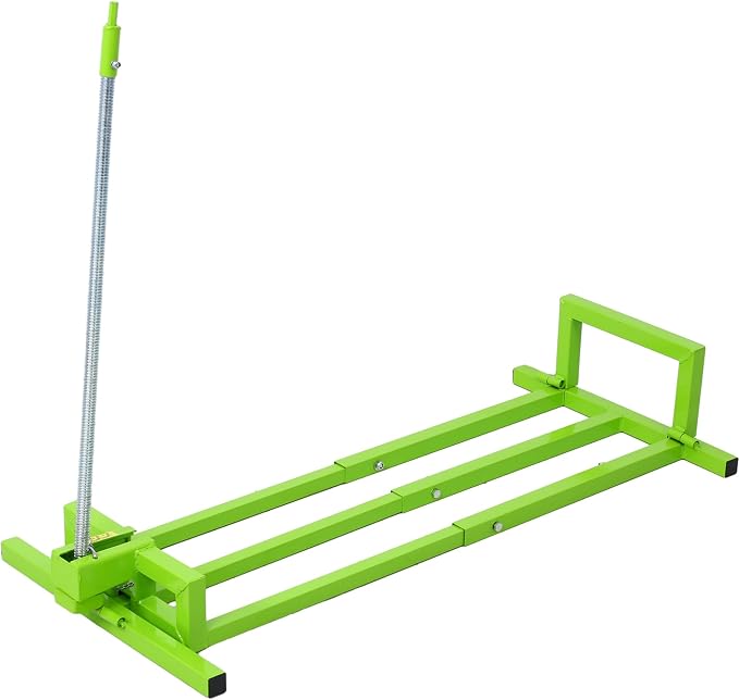 Foldable Lawn Mower Lift for Riding Tractors, Portable Lawn Mower Jack Lift Zero Turn & Telescoping Lawns Tractor Lifts with Adjustable Height/Manual or Power Handles, 880 LBS Capacity (Lime Green)