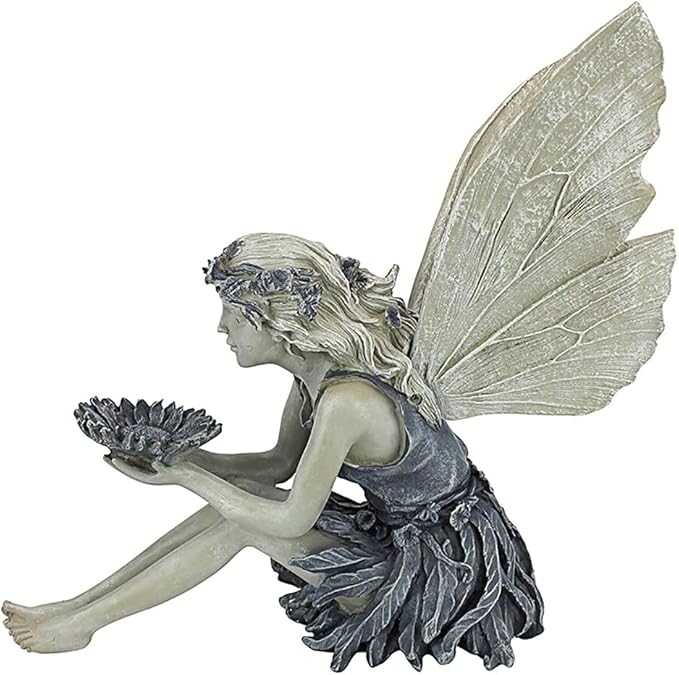 Outdoor Garden Fairy Statue Ornaments, Realistic Angel Sculpture Figurines | Antique Resin Craft Decorates Tables, Lawns, Yards, Patios, Suitable for Indoor, Outdoor Spaces and Housewarming Arrangements