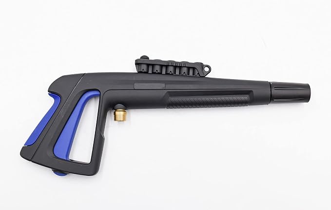 AR Blue Clean BMXP32300-BND2QC, Includes XP3 2300 Electric Pressure Washer with M22 Transfer Adapters. PSI, 1.5 GPM, Easy Connection Adapters, Trigger Gun, 25' Hose, 50 lbs, Black