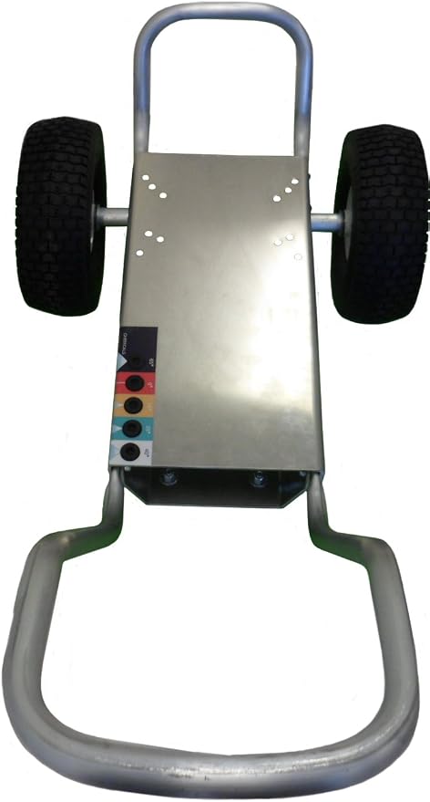 Ultimate Washer Professional Pressure Washer Cart Frame with Wheels and Push Handle (10 x 20, Silver)