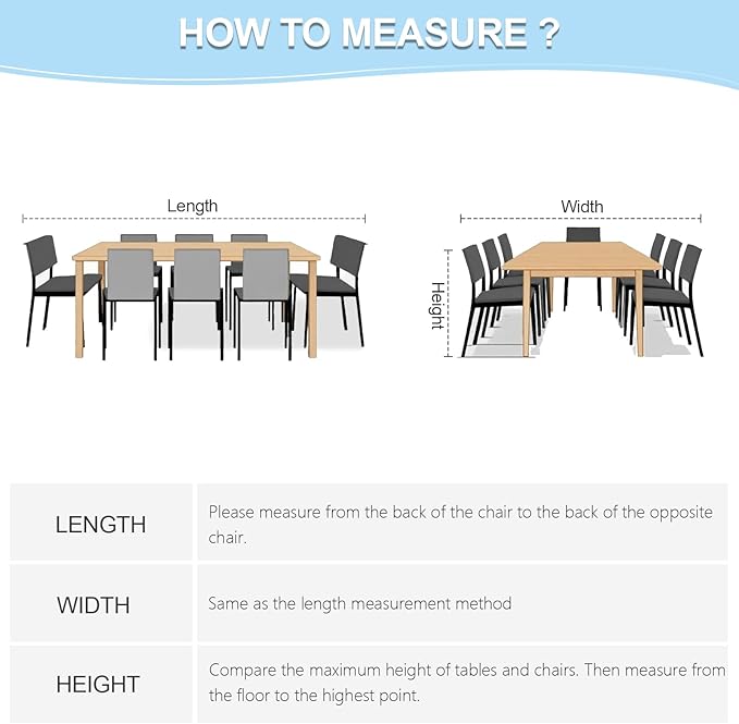 Patio Furniture Set Covers Waterproof, 108"L X 82"W X 28"H, 600D Outdoor Table and Chair Cover, Rectangular Heavy Duty Outdoor Furniture Covers, Patio Sectional Sofa Set Cover, Black