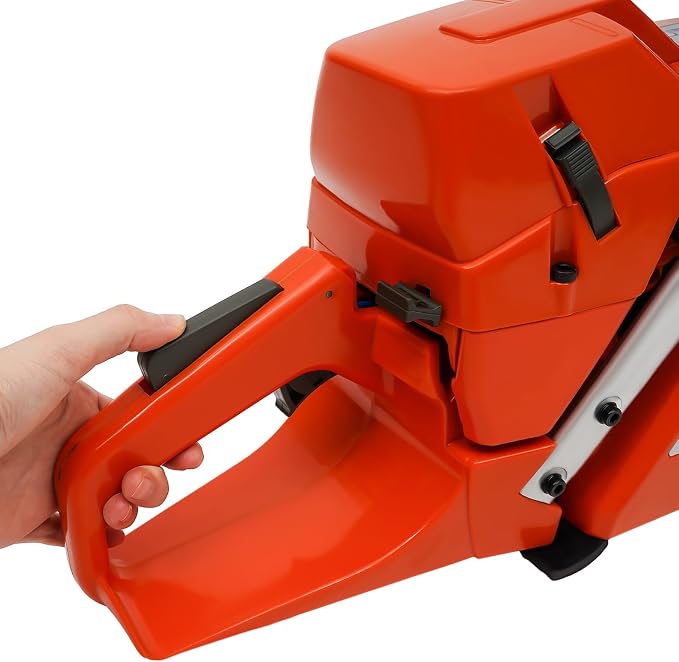 71CC 10000Rpm Gasoline Powered Chainsaw, 2 Stroke Handheld Cordless Petrol Chain Saw Use for Cutting Wood Outdoor Garden Farm Home Forest Logging Chopping Wood