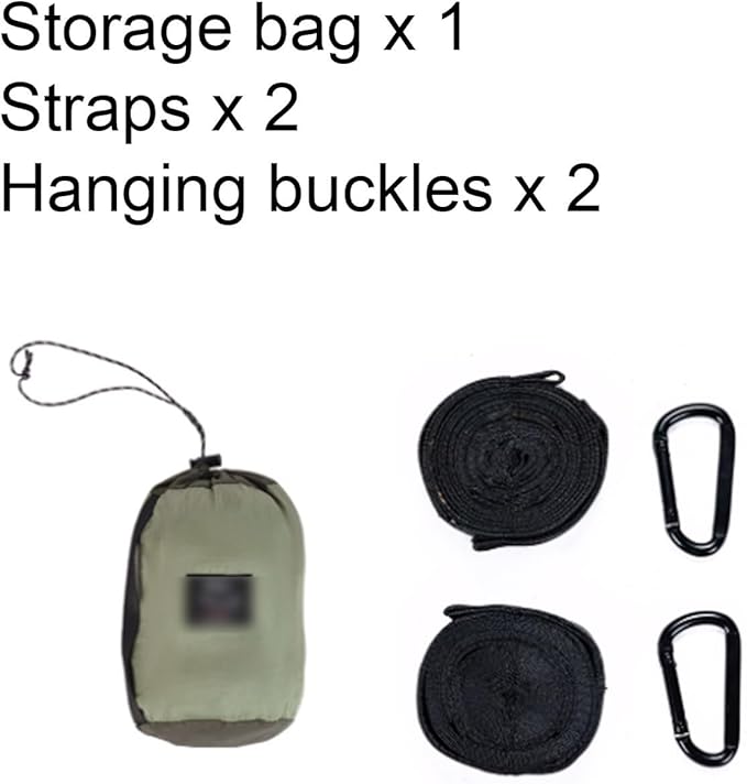 Polyester Hammock Multipurpose Outdoor Camping Lightweight Portable Tree Hanging Load-Bearing Hammock(CH)