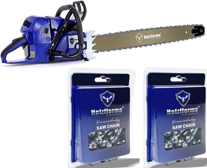 Holzfforma G660 Blue Thunder Chainsaw Power Head With 42inch 3/8” .063” 136DL Guide Bar Standard Ripping and Skip Chain Combo For MS660 Chain saw