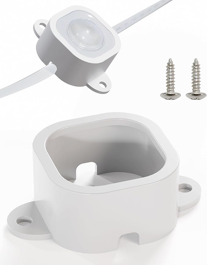 Outdoor Light Mounting Clips for Govee H706/H806, 60 Pcs White, Replace 3M Glue, Secure Installation for Govee Pro Permanent Outdoor Lights Extension
