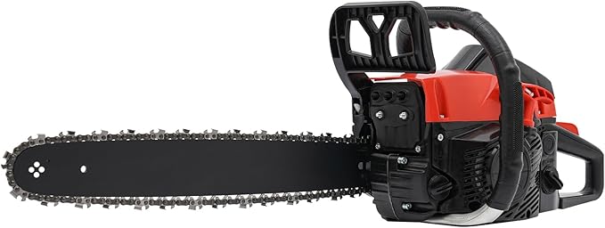 18 Inch Gas Chainsaw, 58CC Gas Power Chain Saw, Cordless Gas Powered Chainsaw, Petrol Handheld Gasoline Chainsaws for Wood Cutting and Tree Pruning, Speed 2800-11000rpm