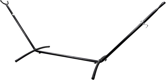 Danyel Double Hammock With Space Saving Steel Stand Includes Portable Carrying Case