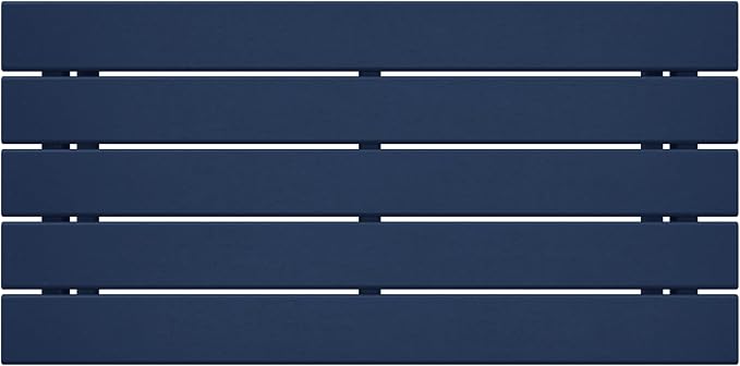WestinTrends Malibu Outdoor Coffee Table, 35" x 17.5" All Weather Poly Lumber Patio Adirondack Coffee Table for Garden Lawn Porch Balcony, Navy Blue