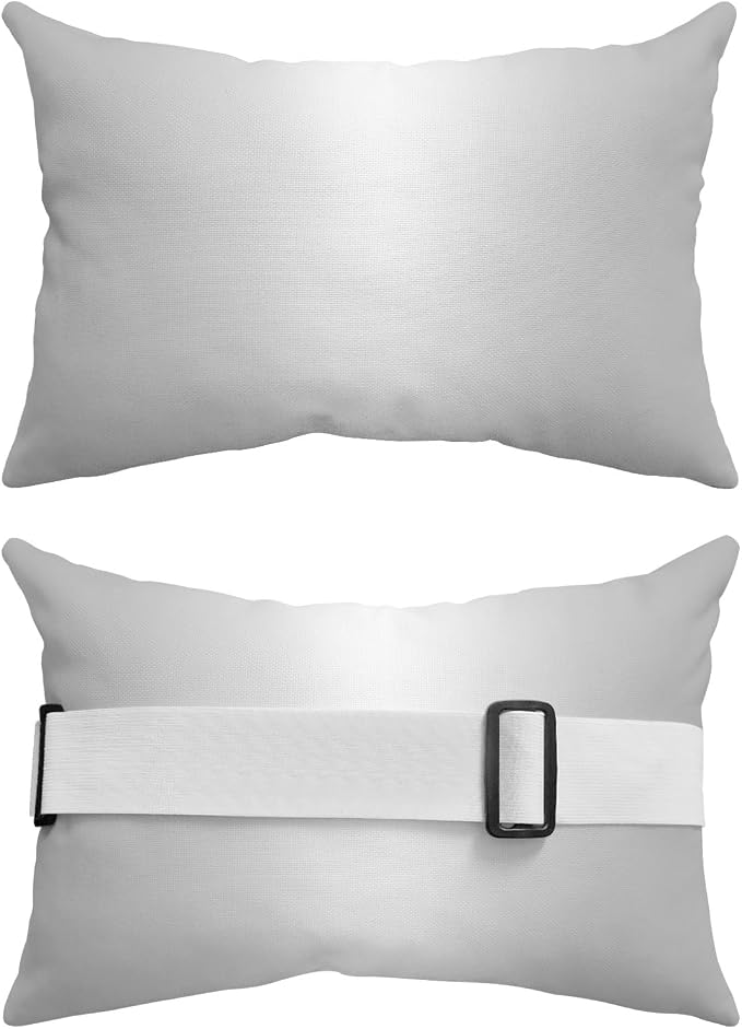 Pack of 4 Outdoor Lumbar Pillow Covers 11x16 Inch, Grey Ombre Waterproof Throw Pillow Covers Set, Aesthetics Modern Abstract Art Gradient Indoor&Outdoor Decorative Cushion Cases for Patio Porch Car