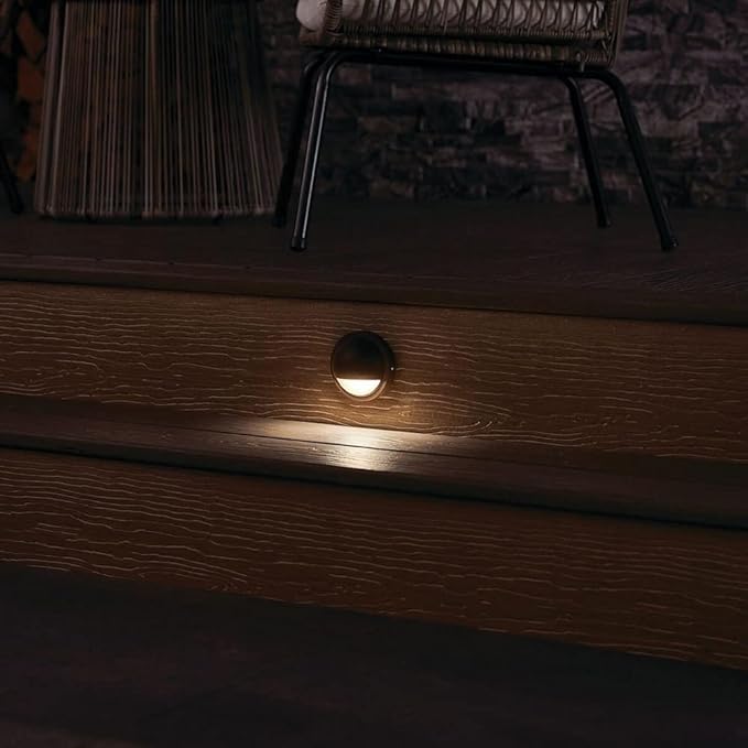 Kichler 15764WHT27R Half Moon LED Deck Light