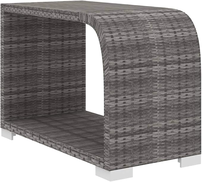 Patio Lounge Set with Cushions,Outdoor Furniture,Outdoor Furniture Sets,Patio Conversation Sets,for Garden,Deck,Backyard,8 Piece Poly Rattan Gray