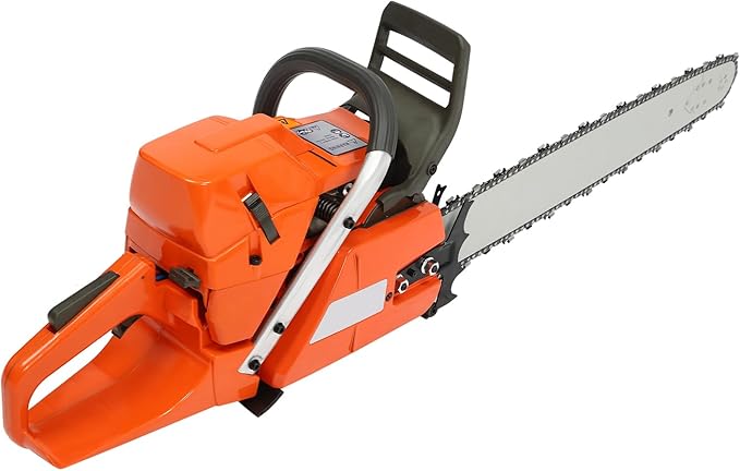 24inch Gas Chain Saw, 5.23HP 71.8CC 2-Stroke Gasoline Powered Chainsaw, Air Cooled Top Handle Gas Chainsaw Pull Start Petrol Chain Saw with Air Purification System for Wood Cutting, Trees