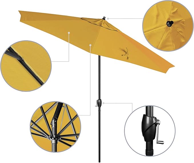 California Umbrella 9' Rd Aluminum Patio Umbrella