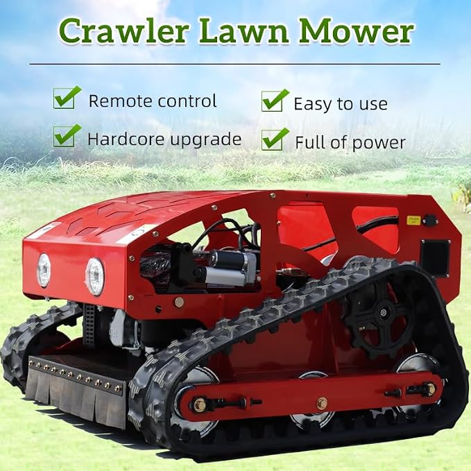 Automatic Remote Control Lawn Mower Multifunctional Mowing Robot 45° Slope All Terrain Grass Adjustable Mowing Height Cutting Machine