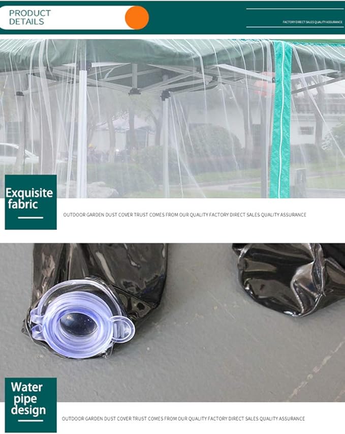 10ft Patio Mosquito Netting Patio Umbrella Cover Mosquito Netting Screen,Windproof Mosquito with Zipper Portable Foldable Umbrella Mosquito Net（10'10'7.6'） (Black)