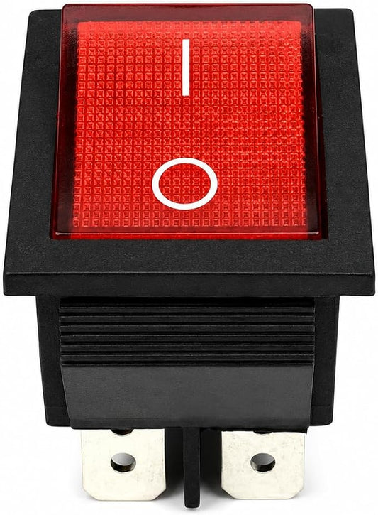 Direct Replacement 6 Pin On Off Black Switch Rocker for Predator 1800W 4000W 4375W 6500W for Champion 3500/4000W Open Frame Inverter Generator for Generac 0H3375028 Manual Recoil Start