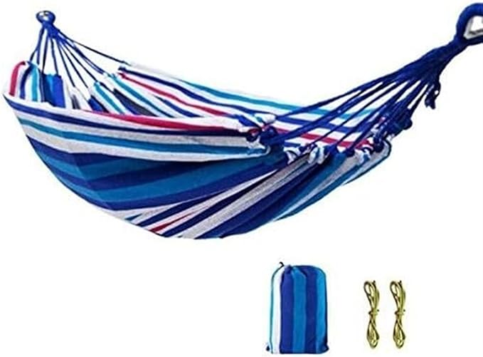 Hangmat 2 Person Hammock Colorful Rainbow Double 150x200 Cm Hammock Swing Hanging Hammock Swings Decor Buiten Hammock(A)
