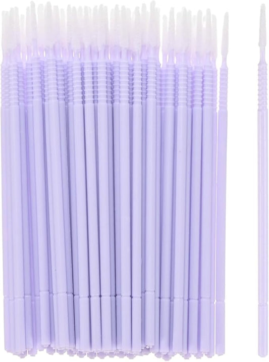M METERXITY 100-Pack Pollinator Brush, 0.08inch/2mm Plastic Vegetable Pollinator Pen Manual Pollination Tool for Gardening/Greenhouse/Hydroponic Plants/Flower [Purple]