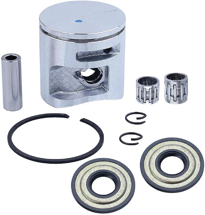 RIVERTON CANDLE & BATH for 44mm Piston Ring Crank Oil Seal Kit for Husqvarna 445 450 450E 445E Chainsaw