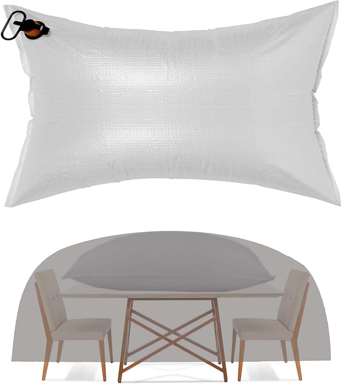 Patio Furniture Cover Airbag Convenient Inflatable Sofa Bag for Outdoor Use Prevents Water & Snow Pooling Inflatable Outdoor Furniture Cover Support (47"x39")
