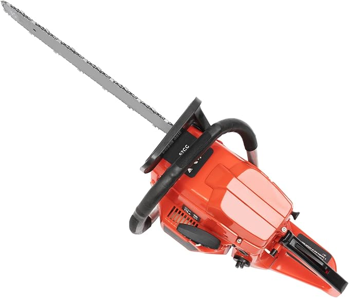 Top Handle Gas Chainsaws, 20 Inch Bar Power Chain Saws, Cycle Gas Powered Chainsaw, Chainsaw 2 Stroke Handed Petrol Gasoline Chain with Tool Bag, Gas Chain Saw for Cutting Wood Pruning Branches(52cc)