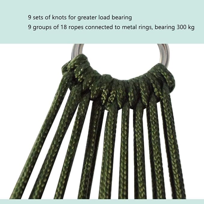 Portable Hammocks Hanging Rope Swing Hammock Chair Indoor Outdoor Home Patio Porch Yard Garden Portable Travel Camping Swing Hammock Hammock for Outdoor(Red Blue)