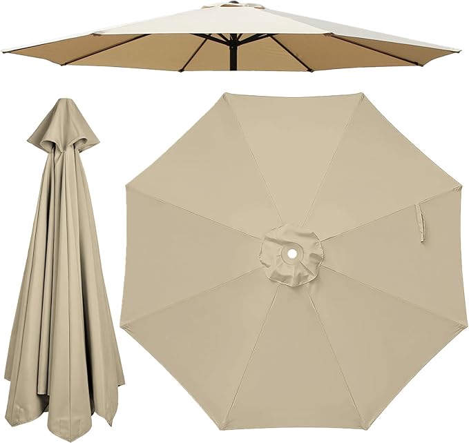 Patio Umbrella Replacement Canopy Only,Outdoor Table Market Yard Umbrella Top for Outdoor Umbrella Canopy