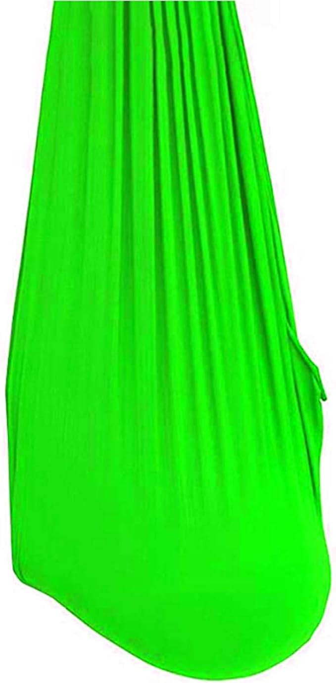 Kids Swing Hammock for Autism ADHD ADD Up to 100kg Sensory Child Elastic Parcel Steady Seat Cuddle Swing (Color : Green, Size : 150 x 280 cm (L x W).)