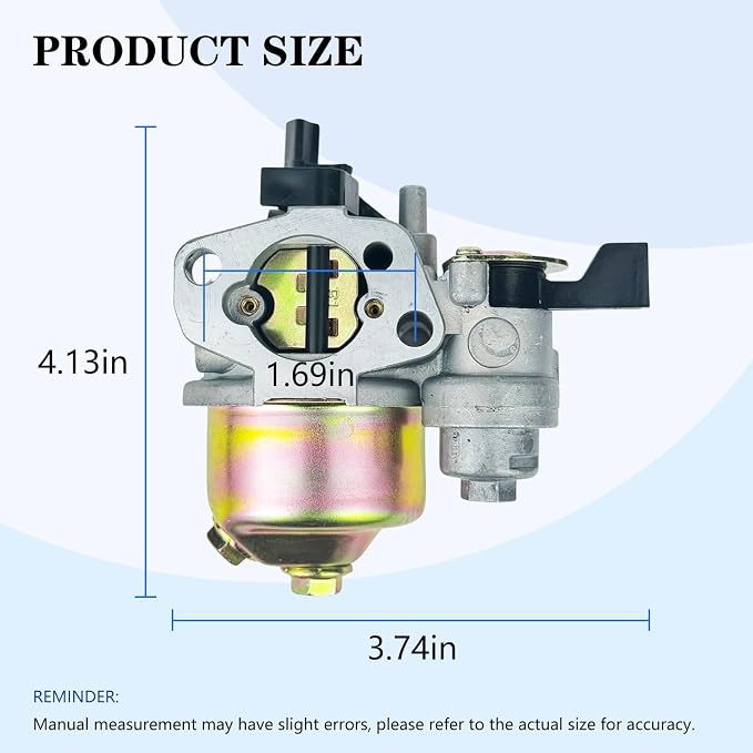 750143 Carburetor Carb Kit Compatible with Nor-thern Tool Powerhorse 212CC 6HP 3100 PSI 2.5GPMGas Pressure Washer with Air Filter, Replacement for Brigs and Straton CR950 XR950 OHV Horizontal Engine