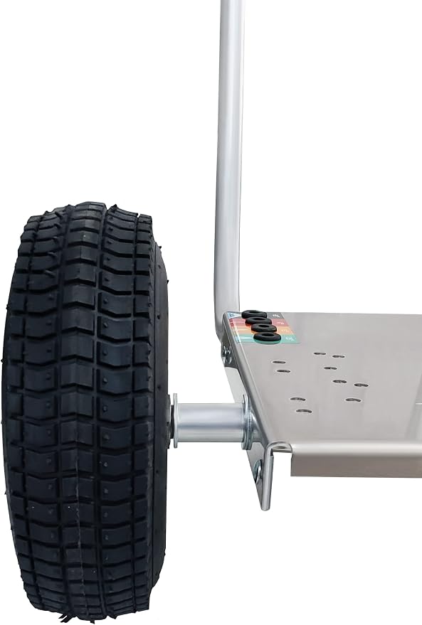 Ultimate Washer Professional Pressure Washer Cart Frame with Wheels and Push Handle (10 x 15, Silver)