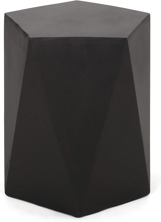 Christopher Knight Home Daria Outdoor Side Table, Matte Black
