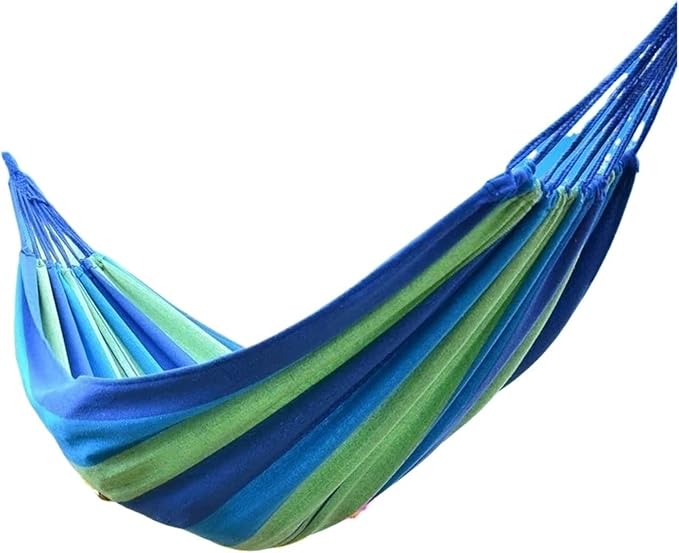 Thicken Canvas Garden Swing Hammock Outdoor Single 2 Person Dormitory Camping Hammocks 200 * 80 200 * 100 200 * 150cm Hanging Chair(A-red)