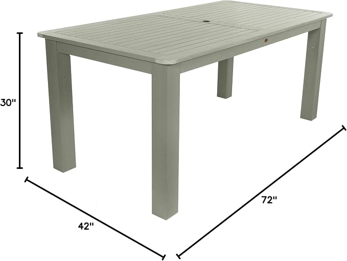 highwood Lehigh and Weatherly Rectangular Height Dining Table, 42 x 72