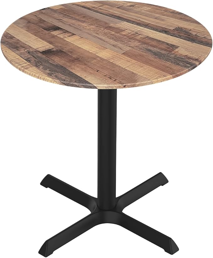 HBS 30" Tall OD211 Indoor/Outdoor All-Season Table with 32" Diameter Rustic Top