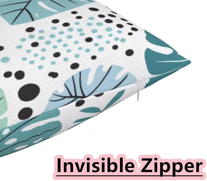 Outdoor Pillows Waterproof Set of 2 Outdoor Pillow Covers 16x24 Inch, Simple Throw Pillows Plants Pillow Covers, Summer Garden Decorative Pillows Outdoor Pillows for Patio Furniture Home Decor -hs150