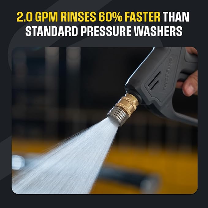 Active 2.0 Electric Pressure Washer (Full Kit) – 2.0 GPM high Pressure Washer for DIY at Home car wash, Detailing and Other Cleaning transformations with 1800 Peak PSI