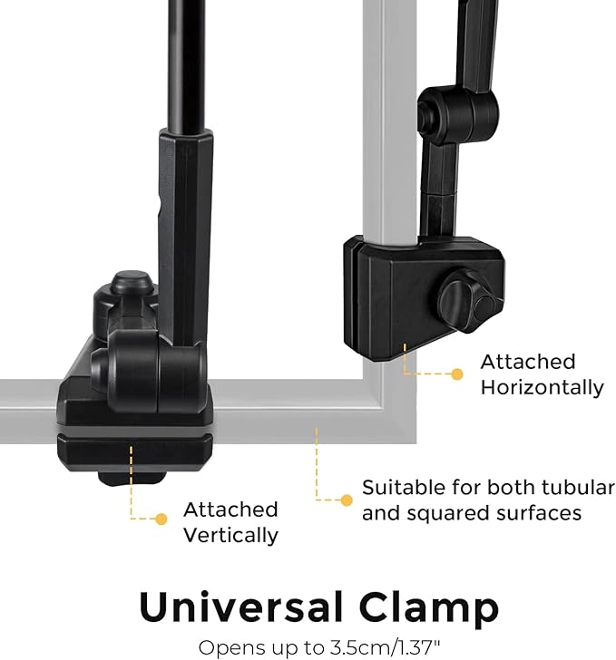 G4Free UPF 50+ Universal Clamp On Umbrella Adjustable Outdoor UV Protection Beach Chair Umbrella for Strollers, Wheelchairs, Patio Chairs, and Golf Carts