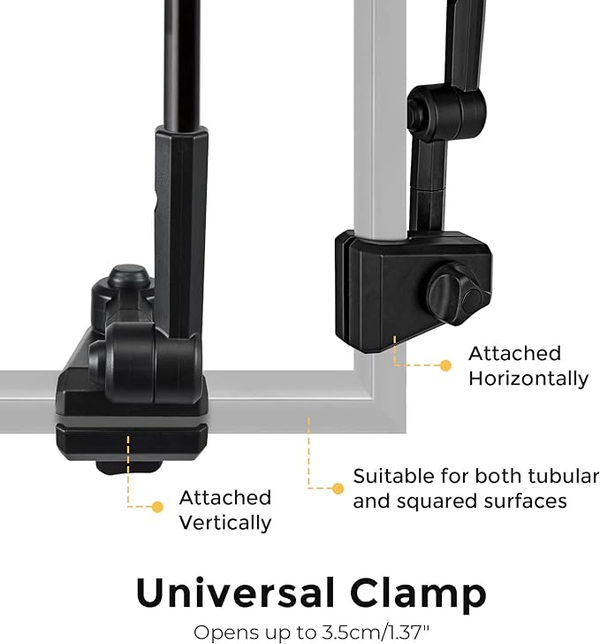 G4Free UPF 50+ Universal Clamp On Umbrella Adjustable Outdoor UV Protection Beach Chair Umbrella for Strollers, Wheelchairs, Patio Chairs, and Golf Carts