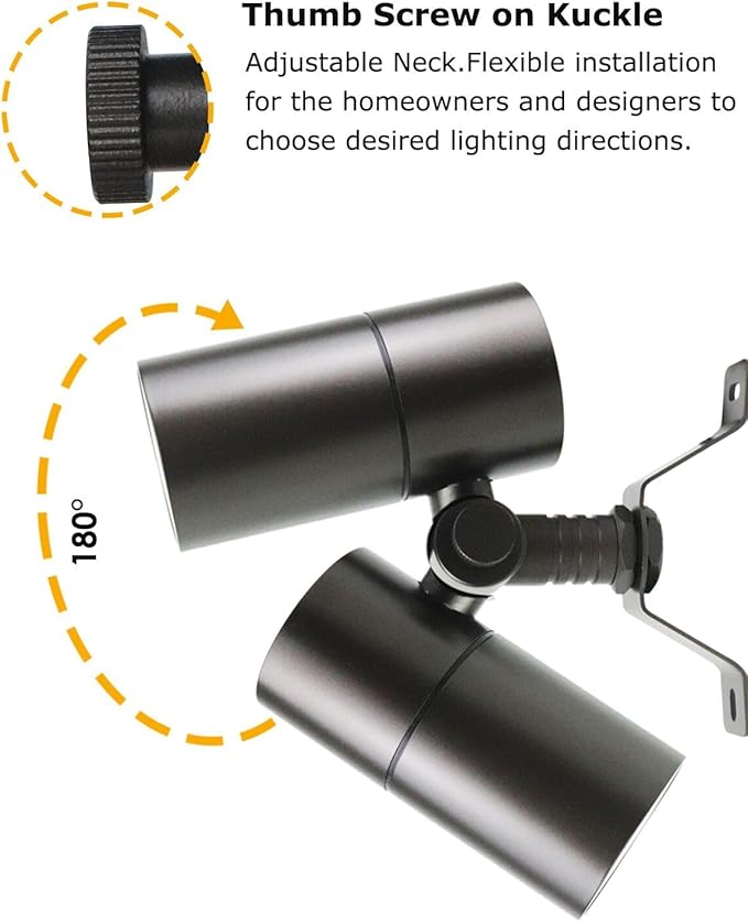 Cheopha 12V Outdoor Low Voltage Landscape Down Light, Replaceable 5W MR16 LED Bulb (2700K Warm White), IP65 Waterproof Aluminum Spotlight for Tree, Garden, Lawn and Yard Lights 1-Pack