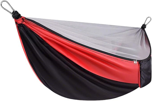 YSUEFIJO Outdoor Portable Hammock for Garden Or Camping, Lightweight Hammock with Strong Fabric, Comfortable Hammock for Relaxation, Easy to Hang Hammock, Perfect for Travel and Patio