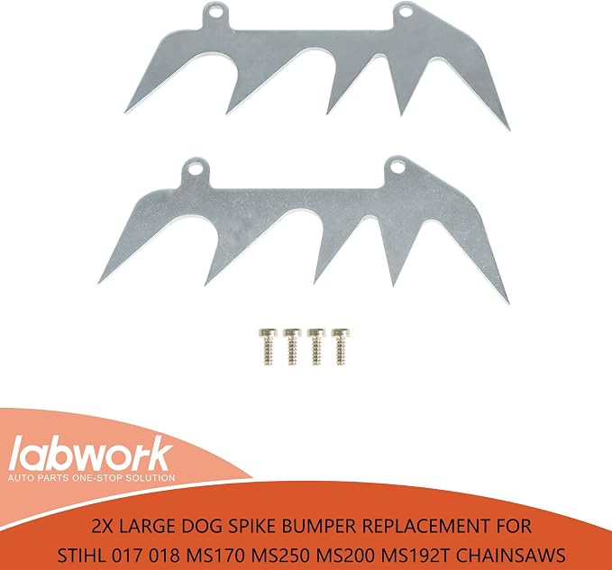 labwork 2x Large Dog Spike Bumper Replacement for Stihl 017 018 MS170 MS250 MS200 MS192T Chainsaws