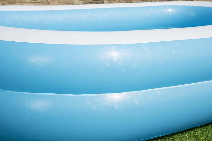 Bestway 54006 Family Rectangular Inflatable Pool, 262 x 175 x 51 cm, Blue/White