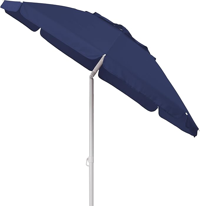 PICNIC TIME 5.5 Ft Portable Beach Umbrella, Lightweight UV Protection Sunshade with Tilt Pole & Carry Bag, Outdoor Canopy Umbrella for Beach, Sand, Pool, Patio, Camping, Travel, or Backyard Shade, (Navy Blue)