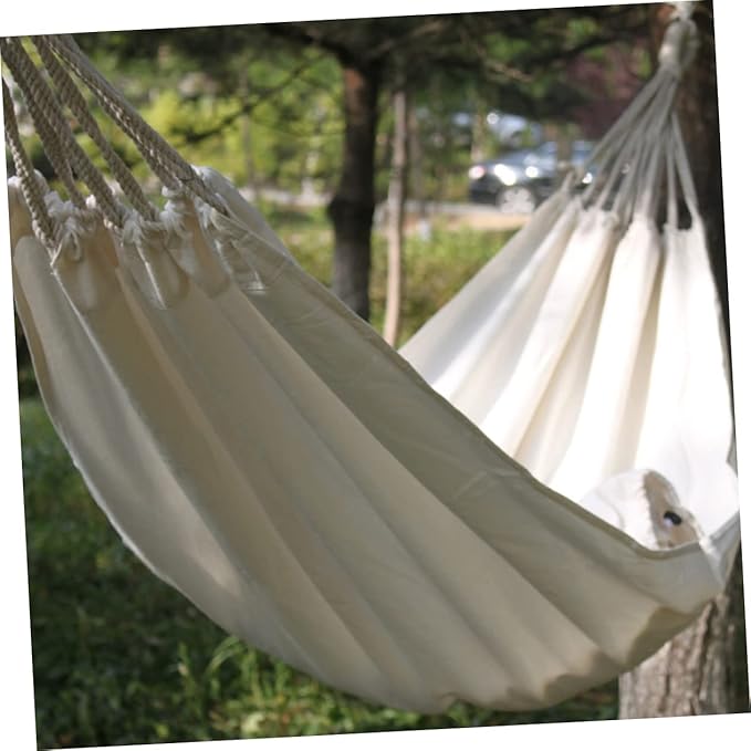 Yardwe Hanging Swing Chair Outdoor Camping Hammock Canvas Lightweight Comfortable Washable