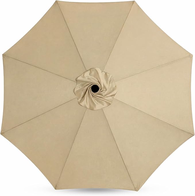 Sfmora OLEFIN 5-Year Non Fading 9ft 8Ribs Patio Umbrella Replacement Canopy, Outdoor Umbrella Canopy, Umbrella Top ONLY (Color)