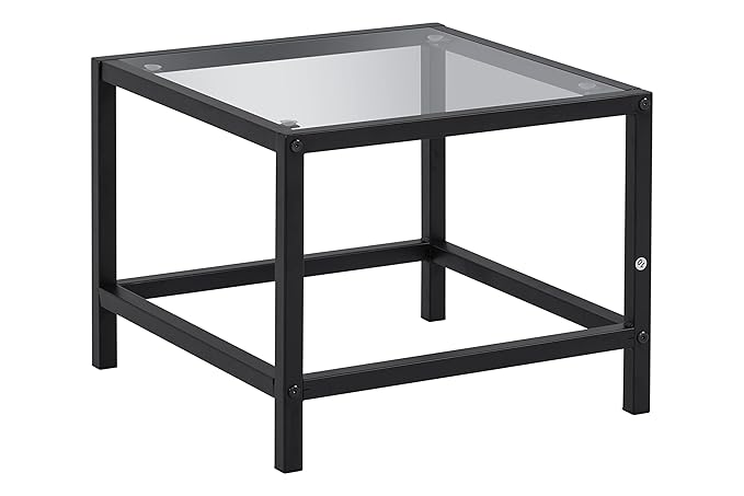 3pcs/Set Table and Chair Set Small Patio Balcony Chair with Glass Side Table Set Outdoor Conversation Apartment Chairs for Backyard, Balcony and Apartment Black As Shown One Size